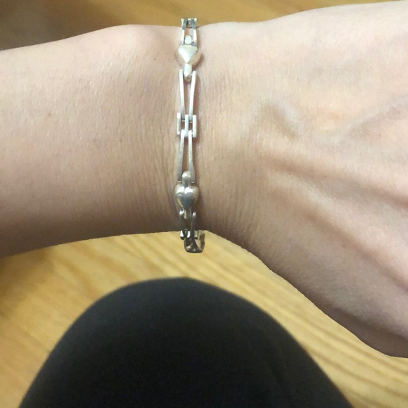 Chain link Heart Bracelet - Silver - Picture 4 of 4